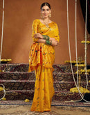 Yellow Silk Woven Paithani Saree