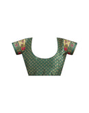 Rama Blue Silk Woven Paithani Saree