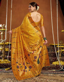 Yellow Silk Woven Paithani Saree