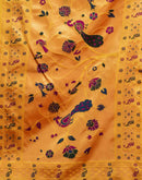 Yellow Silk Woven Paithani Saree