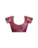 Purple Silk Woven Paithani Saree