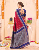 Red Silk Woven Banarasi Saree