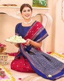 Red Silk Woven Banarasi Saree