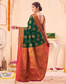 Green Silk Woven Banarasi Saree