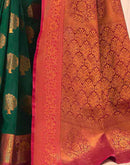 Green Silk Woven Banarasi Saree