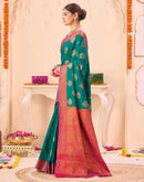 Green Silk Woven Banarasi Saree