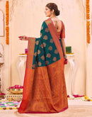 Blue Silk Woven Banarasi Saree
