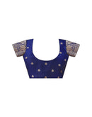 Blue Silk Woven Banarasi Saree
