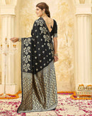 Black Silk Woven Banarasi Saree