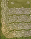 Mehndi Green Silk Woven Banarasi Saree