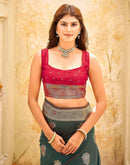 Green Silk Woven Banarasi Saree