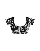 Black Georgette Embroidery Saree
