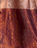 Mauve Silk Woven Banarasi Saree