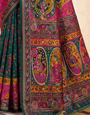 Green Silk Woven Patola Saree