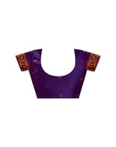 Purple Silk Woven Patola Saree