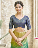 Multicoloured Silk Printed Saree