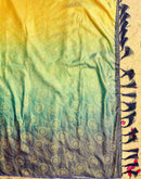 Multicoloured Silk Printed Saree