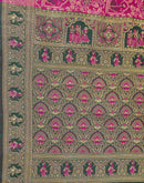 Rani Pink Silk Woven Baluchari Saree