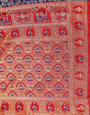 Navy Blue Silk Woven Baluchari Saree
