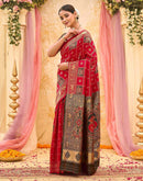 Red Silk Woven Patola Saree