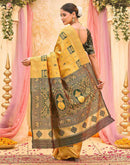 Yellow Silk Woven Patola Saree