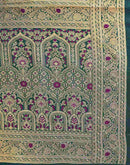 Purple Silk Woven Banarasi Saree