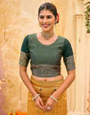 Yellow Silk Woven Banarasi Saree