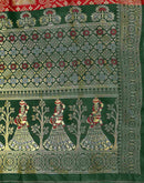 Maroon Silk Woven Patola Saree
