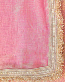 Dusty Pink Shimmer Gota Lace Saree