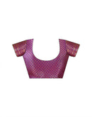 Purple Silk Woven Banarasi Saree