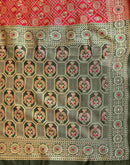 Red Silk Woven Banarasi Saree