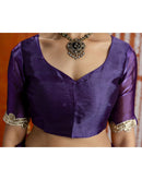 Violet Shimmer Lace Saree