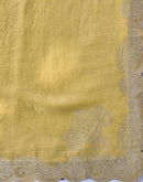 Pista Green Shimmer Stone Work Embellished Saree
