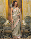 Mint Green Silk Woven Paithani Saree