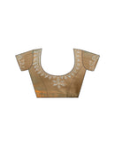 Khaki Shimmer Stone Work Embellished Saree