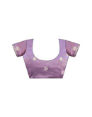 Lavender Shimmer Sequence Embroidery Saree