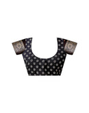 Black Georgette Printed Saree