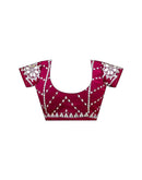 Rani Pink Georgette Sequence Saree