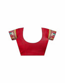 Maroon Georgette Bandhani Printed Saree