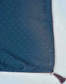 Dusty Navy Blue Georgette Stone Work Swarovski  Saree