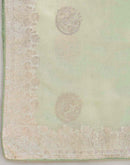 Mint Green Shimmer Embroidery Embellished Saree