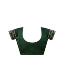 Bottle Green Shimmer Stone Work Embellished Saree