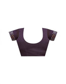 Purple Shimmer Stone Work Swarovski Saree