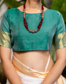 White Linen Woven Saree