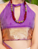 White Silk Woven Kanjivaram Saree