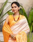 White Silk Woven Kanjivaram Saree
