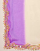 Violet Shimmer Georgette Sequence Lace saree