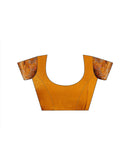 Orange Shimmer Chiffon Sequence Embroidery saree