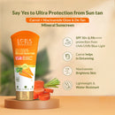 Carrot & Niacinamide Glow and De-Tan Mineral Sunscreen | SPF 50+ | PA++++