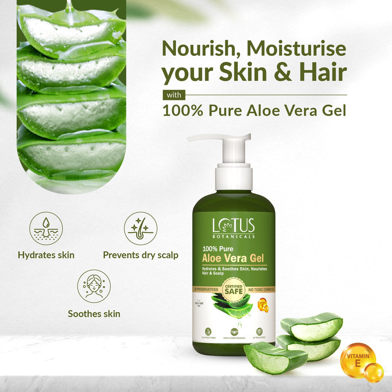 100% Pure Aloe Vera Gel with Vitamin E